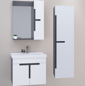 Resim NETDEKO Tempo 60 Cm Banyo Dolabı (boy Dolap Dahil ) 