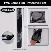 Resim Dashanshop Su Geçirmez Çizilmeye Dayanıklı Kendinden Yapışkanlı Far Filmi 30x300cm Siyah 