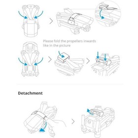 Resim DJI Mavic Air 2 Silika Jel Pervane Tutucu Aksesuarı Pgytech 