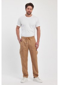 Resim Alexander Gardi Alexandergardı Beli Lastikli Erkek Kargo Pantolon E24-51204-erkk Camel 