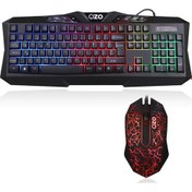 Resim Ozo Rainbow S800 Oyuncu Işıklı Kablolu Q Klavye Mouse Set Ozo