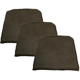 Resim Knsz sırt minderi 3 lü zng&mğr&uslu kahve penye kumaş cırtlı tel bar sandalyesi sırtı için 