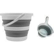Resim Tiny Mini Art Katlanır Katlanabilir Kova ve Maşrapa 