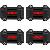Resim 22/25/28mm Motosiklet Tampon Koruyucu Crash Barlar Blok Motor Koruma Evrensel Red 4pcs Red 4pcs 