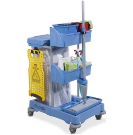 Resim Numatic xc 0 Raflı Ve Çöp Toplamalı Temizlik Arabası 