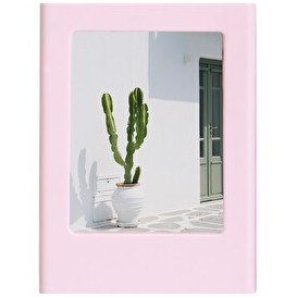 Resim Fujifilm Instax Mini Film Uyumlu Pembe Mıknatıslı Fotoğraf Çerçevesi 