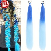 Resim Satın Al 1 Al 1 Bedava Parlayan Sentetik 66.04cm Twist Örgü Saç Uzatma - Jumbo Ombre Örgü Saç Uzatma, Hafif ve Yumuşak, Özel Günler için Mükemmel, Sentetik Örgü için En İyisi, Noel için En İyisi 