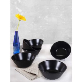 Resim Hype Store Mat Siyah Hitit Çorba Kasesi 14 cm 6 Adet 
