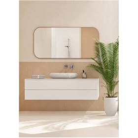 Resim Bocchi Strata Tezgah Üstü Lavabo 49 Cm Parlak Beyaz 