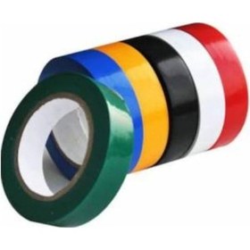 Resim İnox Elektrik Bandı Renkli Uzun Kaliteli Karşık - 3 Adet 