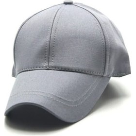 Resim Unisex Gri Ayarlanabilir Şapka 