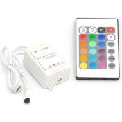 Resim Galaxxy 24 Düğme Kablosuz Rgb LED Işık Kontrol Cihazı Ir Uzaktan 12V Dimmer (Yurt Dışından) 