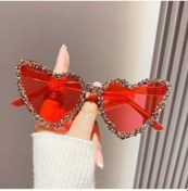 Resim Belanova 2024 Kadın Kedi Gözü Güneş Gözlüğü - Vintage Degrade Lens, Bling Rhinestone, Uv400black51gri Gri 