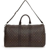 Resim Pierre Cardin Kahve Monogram Unisex Seyahat Çantası 04PC001207-B 