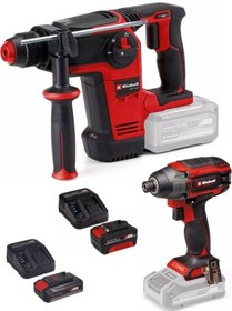 Resim Einhell TP-HD 18/26 Li Bl Akülü Pnömatik Matkap + TP-CI 18/220 Li Bl Vidalama 2.5ah+4.0AH Akülü Kömürsüz Set 