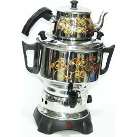 Resim Pegasus Elektrikli Desenli Semaver - Çay Makinasi - Çaycı 4,5 Lt 