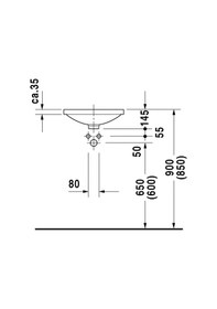 Resim Duravit Archıtec Lavabo 420 MM Cap 0319420000 