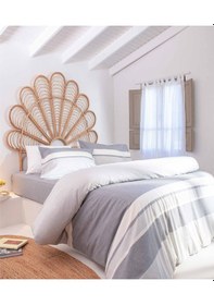 Resim Viento Nevresim Takımı Pamuk Gri Antrasit Parçalı Gri Çift Kişili Gri - Antrasit - Siyah 