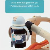 Resim 1 Adet Evrensel 360° Dönebilen Bebek Arabası, Bisiklet, Yürüteç & Tekerlekli Sandalye İçin Bardak Tutucu - Dayanıklı PP Malzeme, 3-6 Yaş Arası Çocuklar İçin Uygun, Güvenli & Pratik İçecek Tutucu 