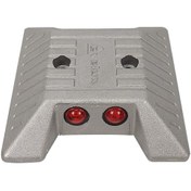 Resim İleri Trafik Metal Cam Kedi Gözü Yol Butonu 2.8 x 12 x 12 cm 