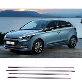 Resim Carmind Hyundai I20 Krom Cam Çıtası 2015-2020 (4 Parça) 