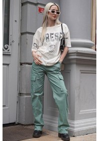 Resim Madmext Mint Yeşili Cep Detaylı Kargo Pantolon Mg1602-mint Yeşili Mint Yeşili 