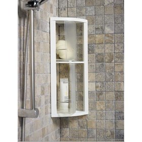 Resim Primanova Banyo Köşe Rafı Şeffaf S03 