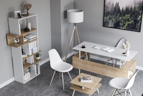 Resim LAGOMOOD İRONY İNFY OFİS TAKIMI, MEŞE BEYAZ 