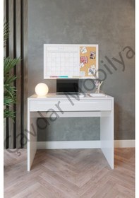 Resim Ofis Çalışma Masası Beyaz 