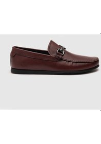 Resim Cabani Hakiki Deri Bordo Erkek Loafer Ayakkabı Bordo (521642812) Bordo 
