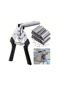 Resim Chuangyinshop 600 Adet Siyah Metal Sepet Klips, Çit Ve File Montajı İçin Dayanıklı 