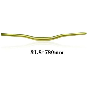 Resim Wake Alüminyum 31.8 780 Mm Riser Mtb Gidon Bisiklet Gidonu Yeşil 
