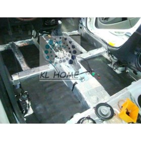 Resim Kl Home 9mm Kendinden Yapışkan Kauçuk Oto Ses Yalıtımı 100X100CM=1M2 Pratik Uygulama 