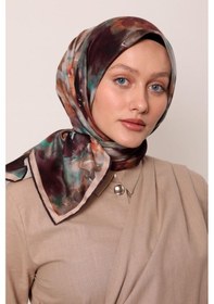 Resim Levidor Lotus Desen Eşarp - 06108 Nar-yeşil-07 