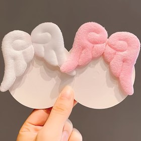 Resim Bang Klipsi Sevimli Peluş Saç Aksesuarı Douyin Aynı Stil Melek Kanatları Çift Klip, HUHEY 