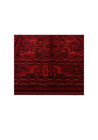 Resim Afgan Türkmen Otantik Desenli Dokuma Kırmızı Oturma Odası Salon Mutfak Halısı 7143h Zs77 Kırmızı 