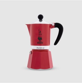Resim Bialetti Rainbow Kırmızı Mokapot 6 Cup 