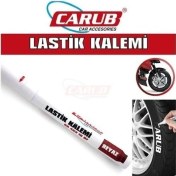 Resim Carub Lastik Kalemi Beyaz Universal Uyumlu Motosiklet Aksesuarı Yüksek Kalite 
