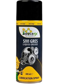 Resim GOLDFİX Sıvı Gres Yağı Spreyi 400ml - Zincir Yağlama Spreyi 