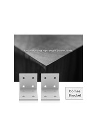 Resim Lemestar Alüminyum 2040 Köşe Braketi, 90 Derece Sağ Açı Bağlantı Elemanı, Kalınlaşmış Ve Dayanıklı, Mobilya-raf-çerçeve Montajı İçin 2 Adet 