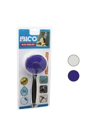 Resim Küçük Yuvarlak - Bombeli 8cm Duş Başlık Kademeli Krom Gövde-beyaz Çok Renkli 