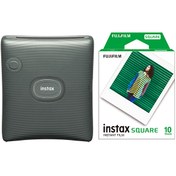 Resim Fujifilm Instax SQ Link Yeşil Ex D Akıllı Telefon Yazıcısı Ve 10'lu Film Fujifilm