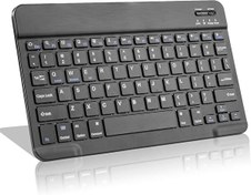 Resim BL30 Bluetooth 10" iOS Windows Android Uyumlu Kablosuz Klavye Türkçe Şarjlı Multimedia Ultra İnce Siyah Valkyrie