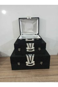 Resim Sonem Çeyiz Çeyiz Sandık Gelin Damat Çanta Bohça Kutusu 3lü 0556 