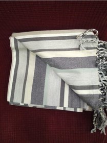 Resim 2 Adet Pamuk-keten Peştemal 100x180 -melisa Gri 