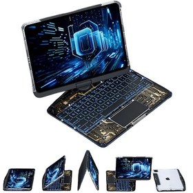Resim Apple Uyumlu iPad Pro 11 1. Nesil 2. Nesil Kılıf Kablosuz Dönebilen Klavyeli Kılıf Keyboard Kılıf 