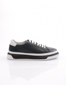 Resim Dgn Erkek Düz Taban Bağcıklı Sneaker Ayakkabı Laci Beyaz 109413616 