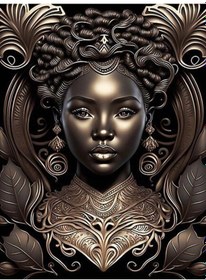 Resim Kırmızı Elmas Boyama Yeni Gelenler Afrikalı Kadın Diy Tam Kare Yuvarlak Matkap Taklidi N Mozaik Çapraz Dikiş Kanvas Tablo 56919537 