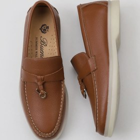 Resim Bueno Shoes Taba Flotter Deri Kadın Loafer 05ws101 