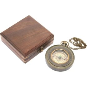 Resim Mena Rise Ahşap Kutulu Pusula KSK2083 - Lisinya 